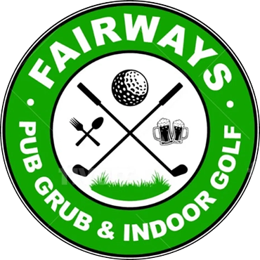 Green logo for Fairways pub and golf.